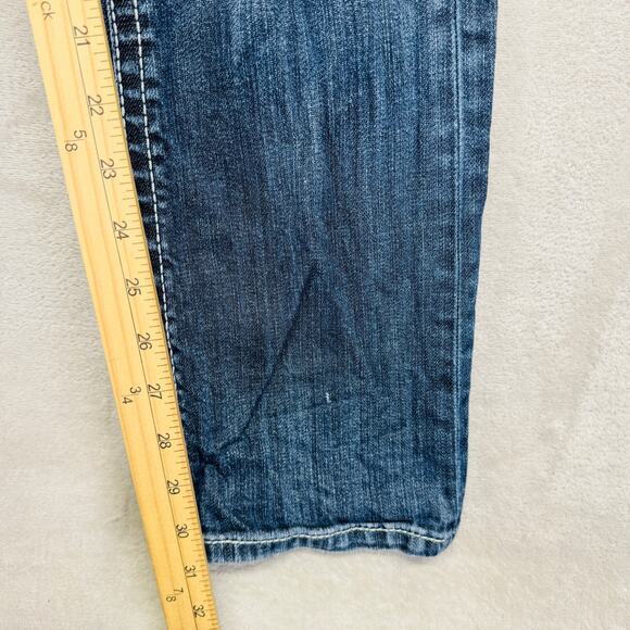 BKE Jeans Men 30L (30x31) Jake Straight Leg Medium Wash Preppy Y2K Stretch Denim - Picture 13 of 15